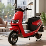 Cedrus Luyuan C-GO-5R-MB5 skuter elektryczny akumulatorowy motorower czerwony