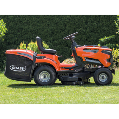 TRAKTOR GRASS GR86H TRAKTOREK OGRODOWY DO TRAWY Z TYLNYM WYRZUTEM KOSIARKA SAMOJEZDNA SPALINOWA DO TRAWY HYDROSTAT 86cm Loncin 352 