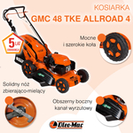 OLEO MAC GMC 48 TKE ALLROAD 4 KOSIARKA SPALINOWA DO TRAWY Z NAPĘDEM + ROZRUSZNIK 2000m2 MASTER CLASS PREMIUM 66119232E5-OFICJALNY DYSTRYBUTOR - AUTORYZOWANY DEALER OLEO-MAC