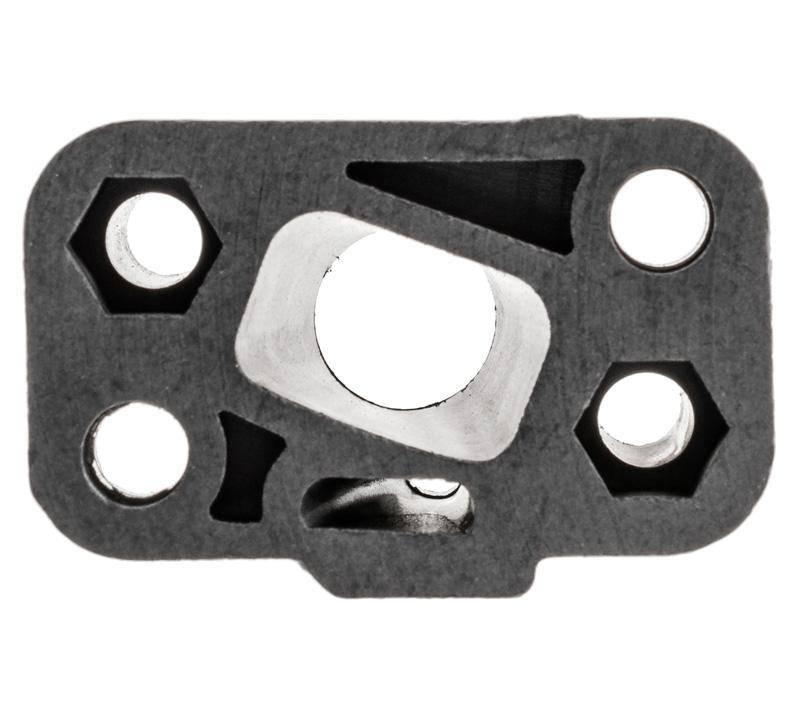 Łącznik gaźnika CEDRUS CEDNZ02 370241 - widok od strony kanałów dolotowych