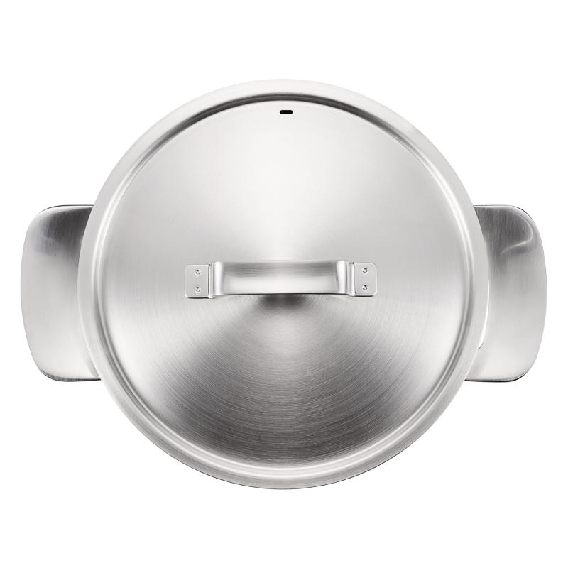 Garnek 5 l All Steel z pokrywką 1064752 - widok z góry