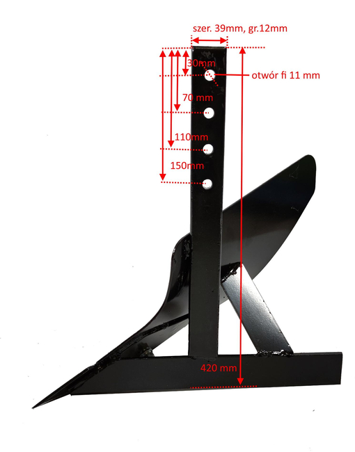 SINGLE SIDE PLOW FOR PLOWING FOR MASTERCUT HSDT100TS, HSDT80, PTT90 SOIL PLANTER