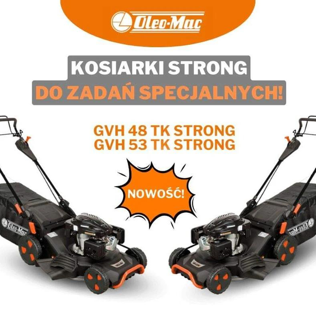 OLEO MAC GVH 53TK STRONG BENZÍNOVÁ SEKAČKA S OCELOVÝM KRYTEM OO-OTHGVH53TK REINFORCED - OFICIÁLNÍ DISTRIBUTOR - AUTORIZOVANÝ PRODEJCE OLEO-MAC