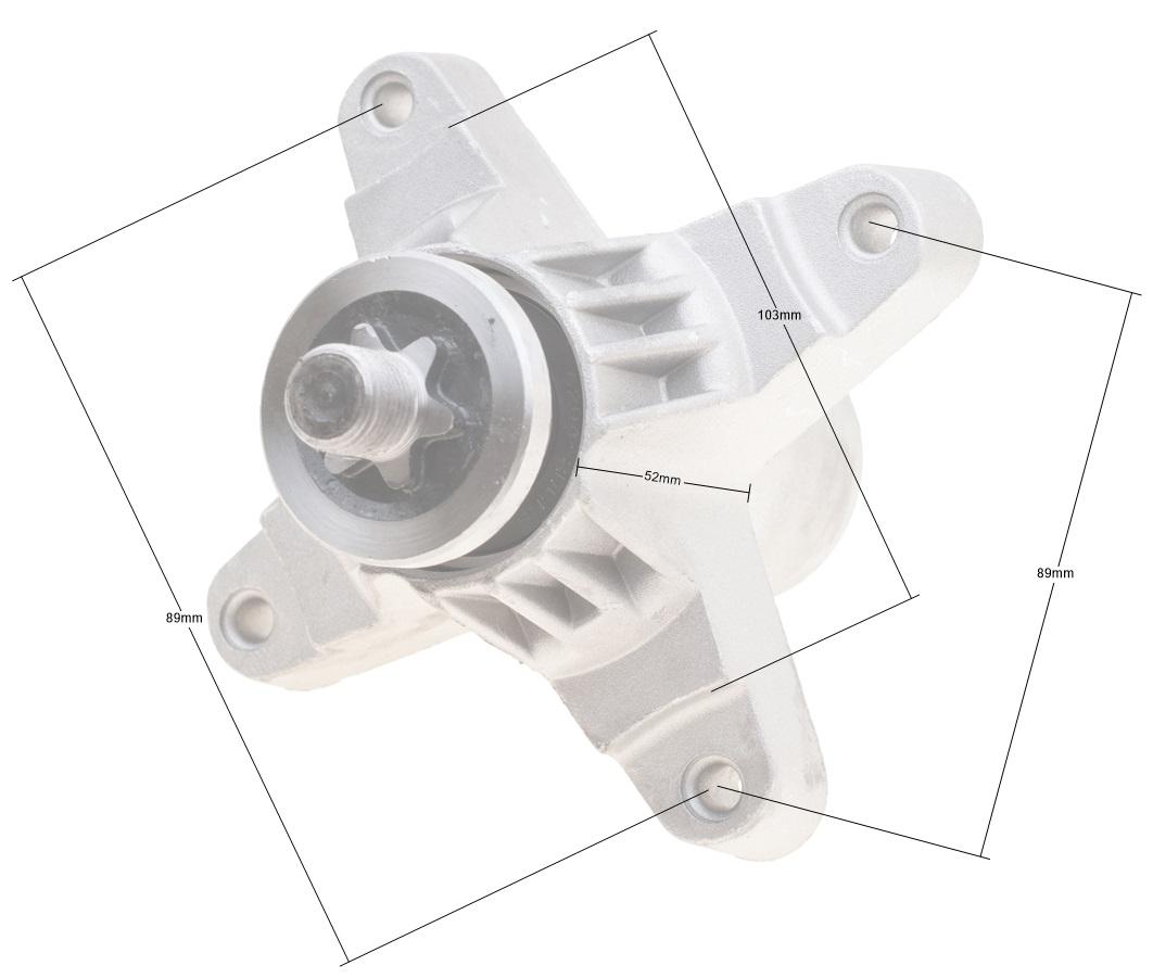 Adapter kosiarki MTD 4śruby gw6ram RO9288 - zdjęcie 3