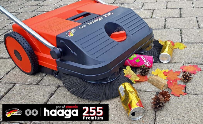 HAAGA STARMIX 255 PREMIUM CLASS MANUAL CLEANER WITH TURBO SYSTEM 55cm EWIMAX-OFICIAL DISTRIBUTOR - AUTHORIZED HAAGA DEALER