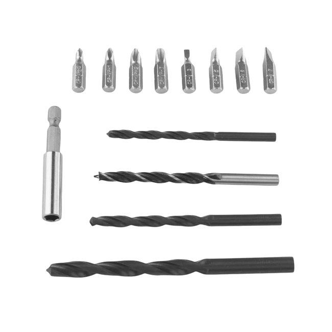 TOOL SET IN A CASE DEDRA SAS+ALL DED7030A03, SCREWDRIVER, SCREWDRIVER, TWO RECHARGEABLE BATTERIES (2AH AND 4AH), CHARGER, ACCESSORIES 13 PCS.