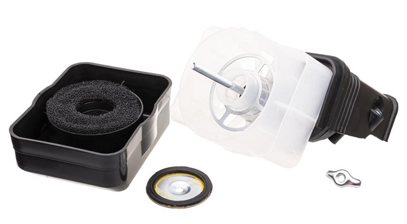 Filtr powietrza z podstawą Zongshen mokry 168FB - widok elementów zestawu