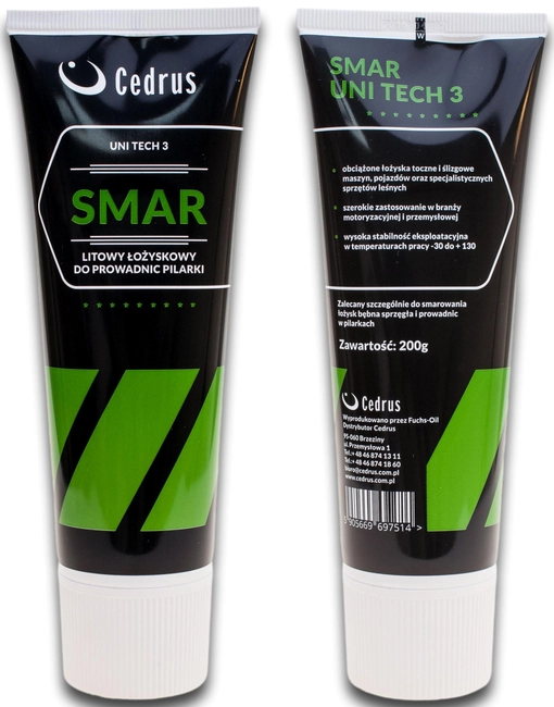 CEDRUS UNI TECH 3 LITHIUM BEARING GREASE FOR LUBRICATING BEARINGS AND GUIDES , CHAINSAWS , SCYTHES 601121746 - EWIMAX - OFFICIAL DISTRIBUTOR - AUTHORIZED CEDRUS DEALER