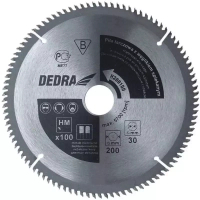 DEDRA H300100 Piła tarczowa WIDIA 300x30 mm 100T do drewna, tarcza zębata