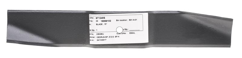Nóż kosiarki Ariens deck 107cm XRD lewy CZĘŚĆ ORYGINALNA 16869102
