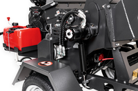 Cedrus R13P Gas-Powered Shredder, Municipal Wood Chipper, 24 KM, for branches up to 13 cm, with feeder, road-approved, CEDRBR13P