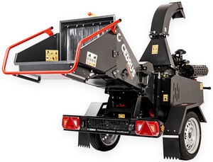 Cedrus R13P Gas-Powered Shredder, Municipal Wood Chipper, 24 KM, for branches up to 13 cm, with feeder, road-approved, CEDRBR13P