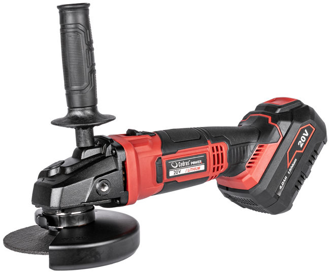 CEDRUS POWER+ AG125Li-SET angle grinder with battery and charger in case POWER+ 20V - OFFICIAL DISTRIBUTOR - AUTHORIZED DEALER CEDRUS