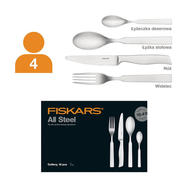 Cutlery set 16 pcs. All Steel 1054778