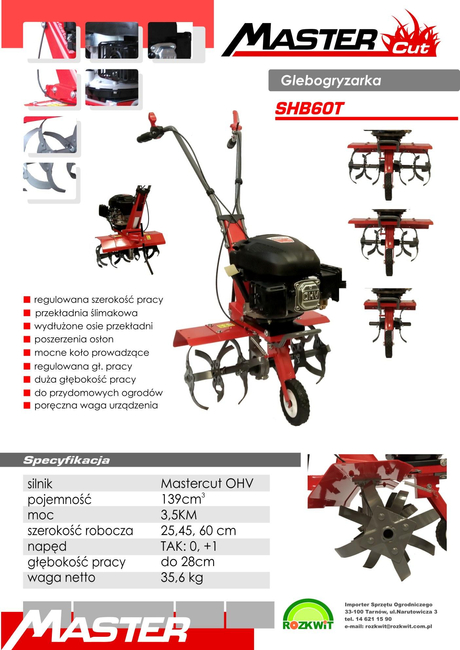 MASTERCUT SHB60T SPRINAL CULTILIZER 25 cm - 60 cm