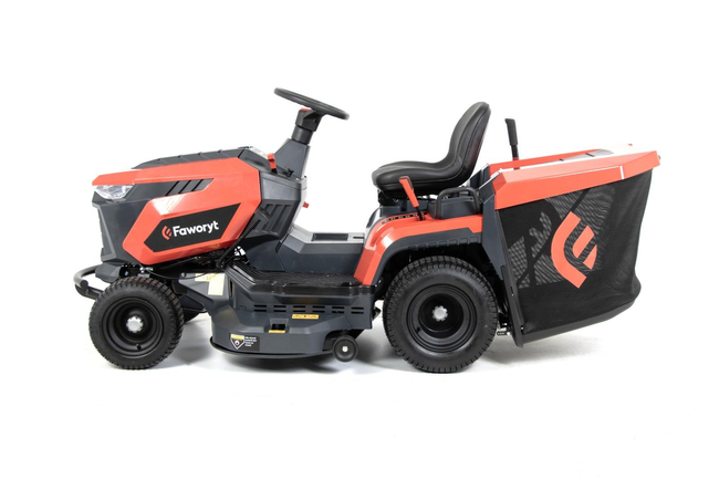 FAWORYT TR102 HV MOCNY TRAKTOR OGRODOWY TRAKTOREK DO TRAWY Z TYLNYM WYRZUTEM KOSIARKA SAMOJEZDNA SPALINOWA DO TRAWY HYDROSTAT 102cm / 17KM 