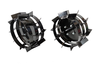 METAL STEEL SHOOTING WHEELS FOR MASTERCUT HSDT SOIL GRIPPING MACHINE AXLE AXLE WHEEL DIMENSION 390mm