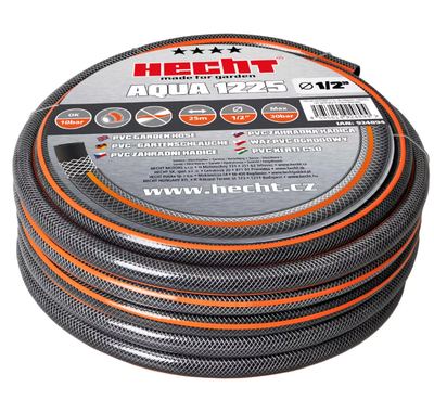 HECHT AQUA 1225 ZAHRADNÍ HADICE 25M 1/2" PRAKTICKÁ - OFICIÁLNÍ DISTRIBUTOR - AUTORIZOVANÝ PRODEJCE HECHT