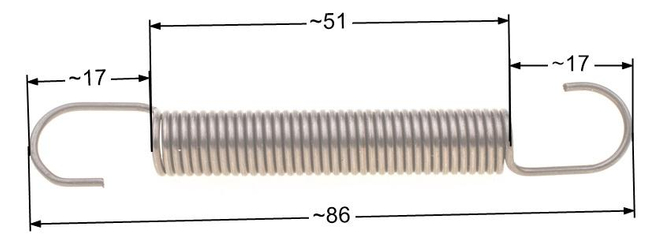 Sprężyna napinacza noży MTD 8R76-80