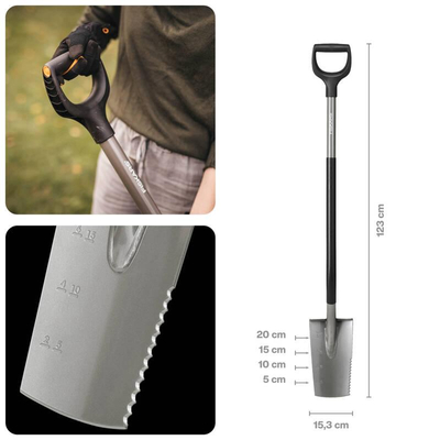 Szpadel Ergonomic™ drenażowy FISKARS 1066714