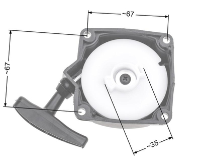 NAC CG330B CG430B startér pro zahradní vyžínače z trhu NZ38