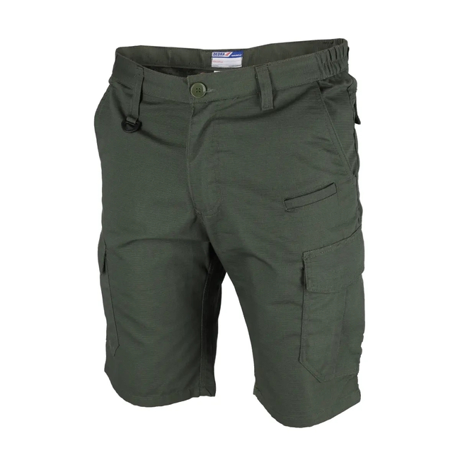 Work shorts ripstop+spandex size.S, 220g/m2, dark green