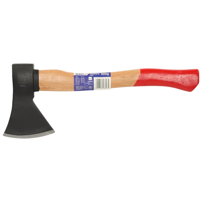 DEDRA 13M800 Axe, 600 g, beech handle, garden axe for wood, 39 cm