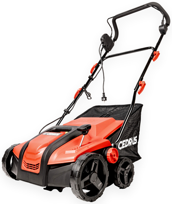 CEDRUS WE38 GREEN AREATOR 2-in-1 AERATOR + 2 ROLLERS 1800W / 38cm CEDWE38 - EWIMAX - OFFICIAL DISTRIBUTOR - AUTHORIZED DEALER CEDRUS