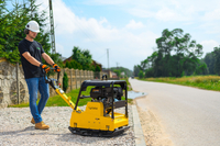 CEDRUS ZG05 DIESELOVÝ PŮDNÍ KOMPAKTOR 260 KG S HYDRAULICKÝM REVERZEM OBOUSMĚRNÝ DESKOVÝ KOMPAKTOR S POJEZDEM VPŘED A VZAD 13 KM + TRANSPORTNÍ KOLA - AUTORIZOVANÝ PRODEJCE CEDRUSU