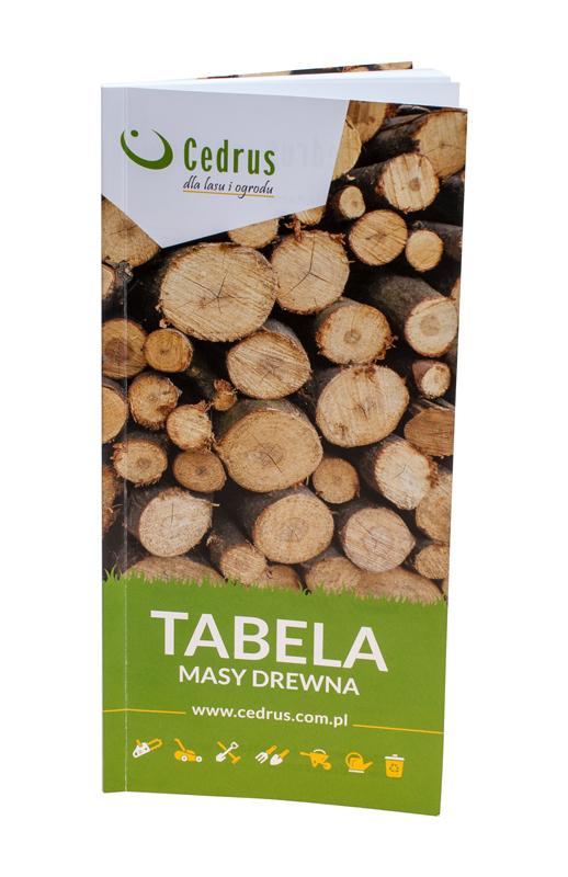 Tabela masy drewna ACC0083