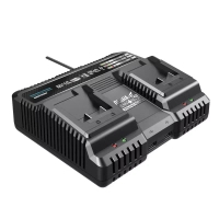 DEDRA SAS+ALL DED7039V Ładowarka szybka podwójna zasilacz 2 akumulatory 20V 2x4,5A USB
