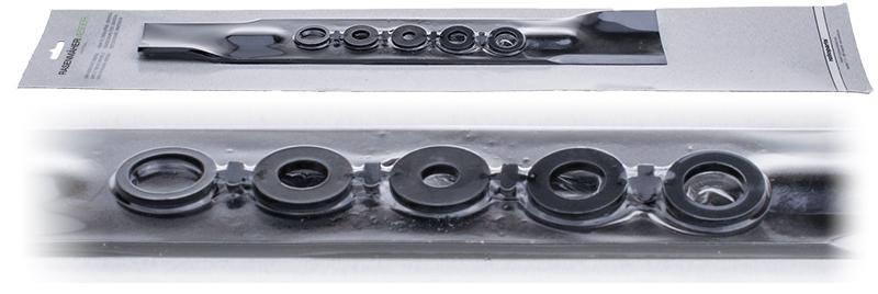 Nóż kosiarki uniwers 38cm wyrzut boczny blister 1-438