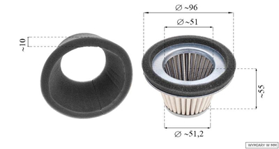 Filtr powietrza Robin EY15 8R04-14