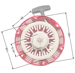 Chinese Lifan Kipor Loncin Zongshen 168 plastic take-up T2 starter NZ554