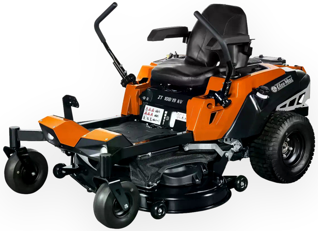 TRAKTOREK OLEO-MAC ZT 108/19KV 42 ZERO-SKRĘT TRAKTOREK OGRODOWY KOSIARKA SAMOJEZDNA SPALINOWA DO TRAWY ZERO TURN 108cm 19KM LONCIN LC2P73F V-TWIN dwa cylindry OLEO ZT108 /19KV - OFICJALNY DYSTRYBUTOR - AUTORYZOWANY DEALER OLEO-MAC