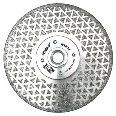 DEDRA H1271 SUCHÝ DIAMANTOVÝ KOTOUČ NA ŘEZÁNÍ A BROUŠENÍ KAMENE, 125 MM