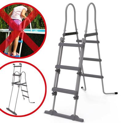 HECHT 00091 SWIMMING POOL LADDER LADDER FOR SWIMMING POOLS, INFLATABLE POOLS, KIDDIE POOLS - OFFICIAL DISTRIBUTOR - AUTHORIZED HECHT DEALER