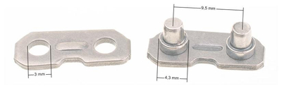 Connecting link with rivet 3/8 1.5 C2FTS kpl C2FTS