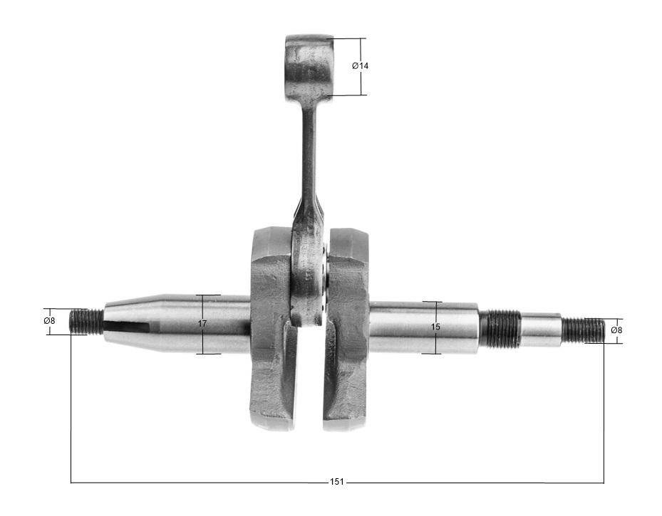 Wał korbowy Stihl TS400 8R48-564 zdjęcie 2