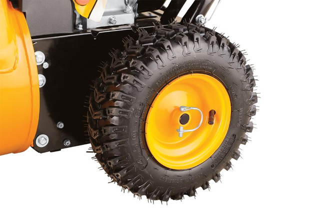 MASTERCUT KC726MS SPRINIONAL SNOW PLOWER DUAL-SCREENING SPRINNER WITH 6HP ESTART DRIVE AND MASTER SNOW PRO START APPLICATOR