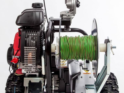 CEDRUS VONBLON KVM600MH URZĄDZENIE MASZYNA DO UKŁADANIA PRZEWODU KABLA KABLI NA TRAWNIKU PORTABLE WINCH - OFICJALNY DYSTRYBUTOR - AUTORYZOWANY DEALER CEDRUS