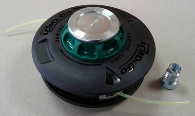 OLEO-MAC LOAD&GO 130mm x 3mm EXTRALIFE M10x1.25 LHF BLADING HEAD with metal knob EFCO 63129015 - OFFICIAL DISTRIBUTOR - AUTHORIZED DEALER OLEO MAC
