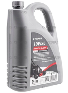 CEDRUS ENGINE OIL 10W-30 5L FOR MOWER TREATERS AGGREGATES SOILWASHERS NAC,OLEO-MAC,STIHL,B&S Briggs & Stratton,HONDA,SUBARU etc. for four-stroke engines - EWIMAX - OFFICIAL DISTRIBUTOR - AUTHORIZED DEALER CEDRUS