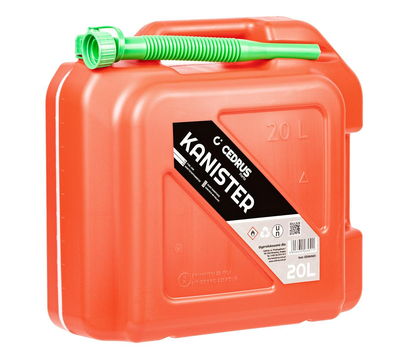 Cedrus 20l red single-chamber canister with measuring scale CEDRKN20
