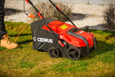 CEDRUS WE40 GREEN AREATOR 2-in-1 AERATOR + 2 ROLLERS 2000W / 40cm CEDWE40 - EWIMAX - OFFICIAL DISTRIBUTOR - AUTHORIZED DEALER CEDRUS