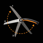 Fiskars Piła składana SW69 1067553 PowerTooth 21 cm 7 TPI do gałęzi