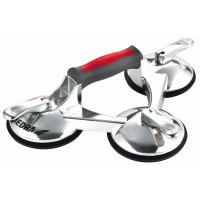 PRZYSSAWKA DO SZYB POTRÓJNA DEDRA DED06P13 3X123MM, MAX 180KG, ALUMINIUM