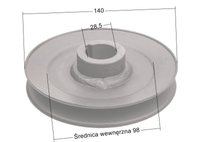 Koło pasowe Ferris sprzęgło IS700 CZĘŚĆ ORYGINALNA 5103558