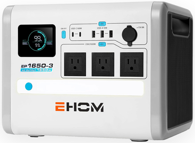 LONCIN EHOM EP1650-3 POWER STATION BANK ENERGY STORAGE AGREGATE POWERBANK 1024Wh power 1650VA EWIMAX - OFFICIAL DISTRIBUTOR - AUTHORIZED LONCIN DEALER
