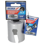 DEDRA 08X057 TCT Hole Saw, 57 mm (5/8''), HM Carbide-Tipped Bit for Metal, Wood, and PVC